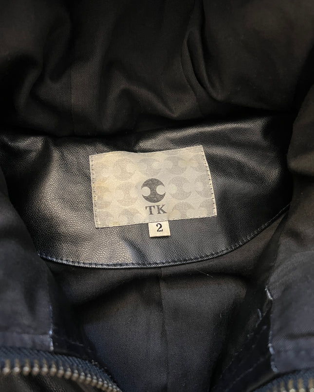 TAKEO KIKUCHI FAUX LEATHER BUFFER