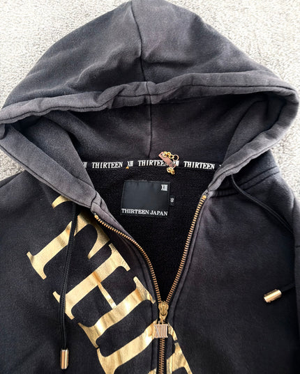 THIRTEEN JAPAN "NO XIII" ZIP HOODIE (M)