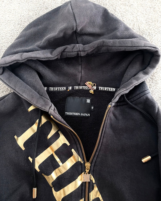THIRTEEN JAPAN "NO XIII" ZIP HOODIE (M)
