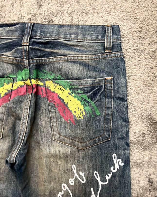 K.U.I "BRUSHSTROKE LUCK" DENIM
