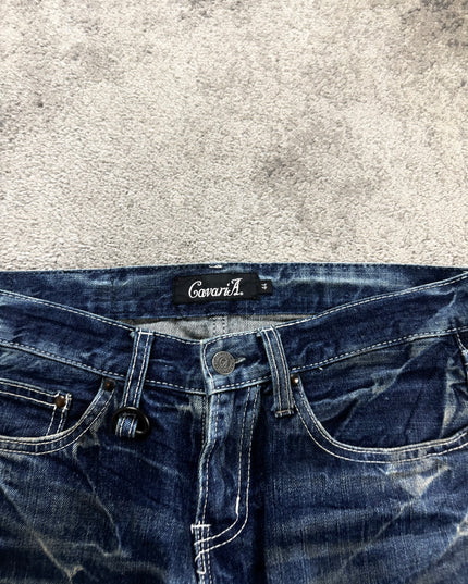 CAVARIA "WOUNDED INDIGO" DENIM (XS-S)