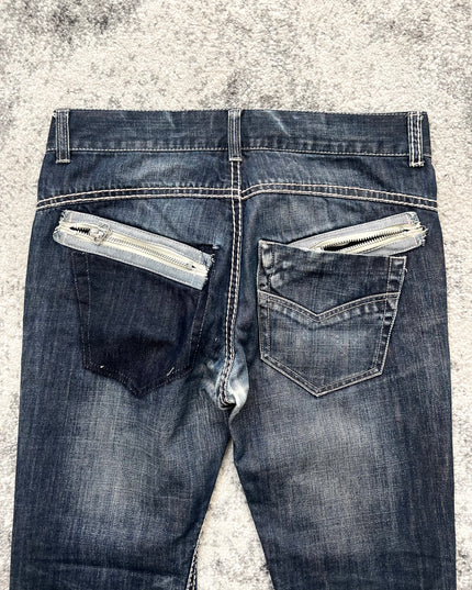 PINBALL DARKBLUE FLARE DENIM