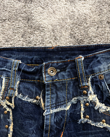 SEMANTIC DESIGN "STUDDED CHAOS" DENIM (M)