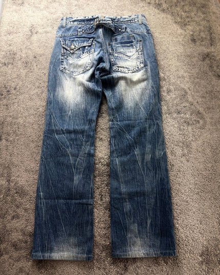 BLOW BY BLUE "DISTRESSED INDIGO" DENIM (S-M)