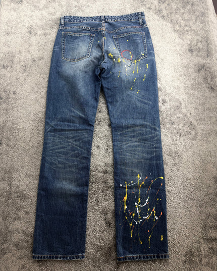TAKEO KIKUCHI "PAINTED CANVAS" DENIM (S-M)