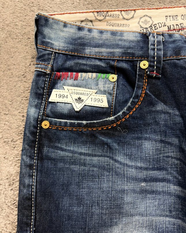 DSQUARED "SHADOW WHISKER" DENIM