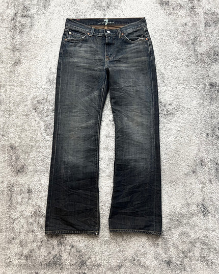 7 FOR ALL MANKIND "SHADOW WASH" DENIM