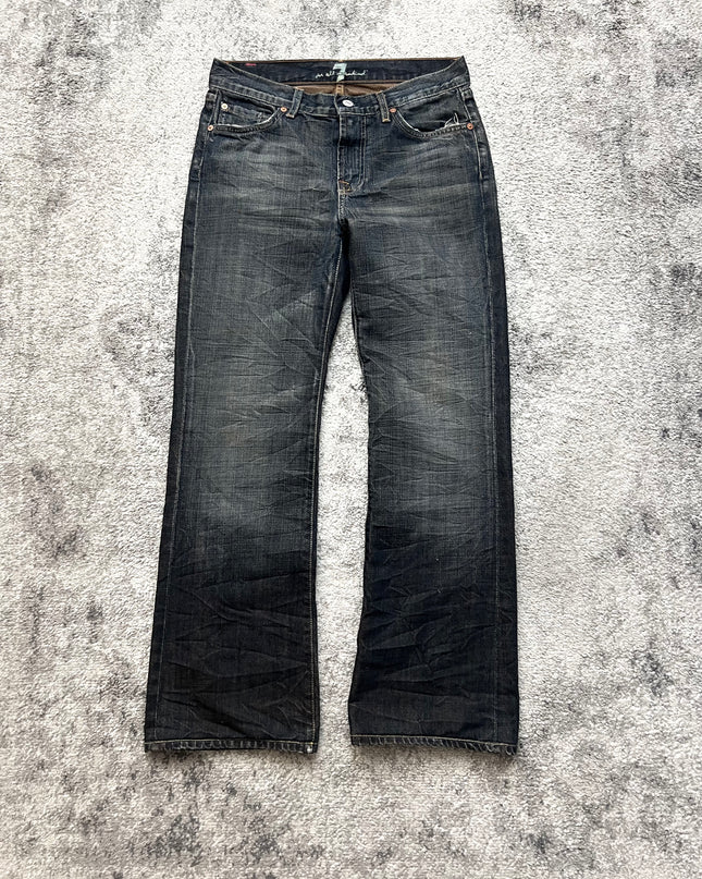 7 FOR ALL MANKIND "SHADOW WASH" DENIM