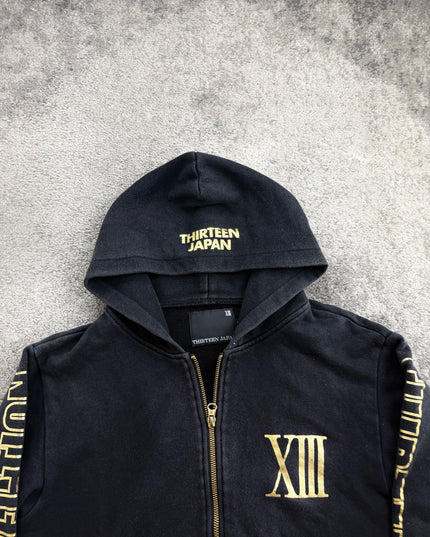 THIRTEEN JAPAN "XIII REBIRTH" ZIP HOODIE (S)