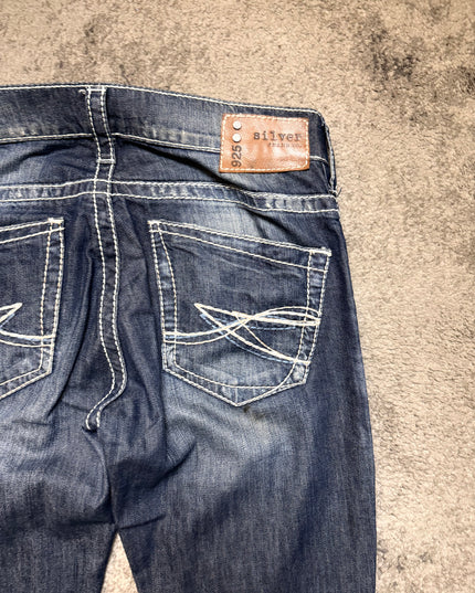 SILVER “CRACKED WHISKERS“ DENIM