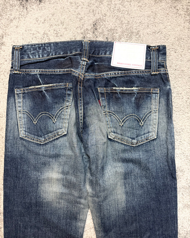 REBEL VINTAGE "BROKEN FADE" DENIM