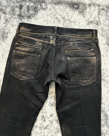 KEY GOLD WAX DENIM