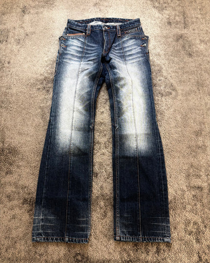 NICOLE CLUB "DISTORTED FADE" DENIM