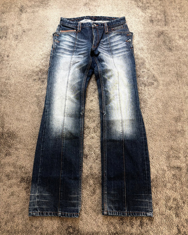 NICOLE CLUB "DISTORTED FADE" DENIM
