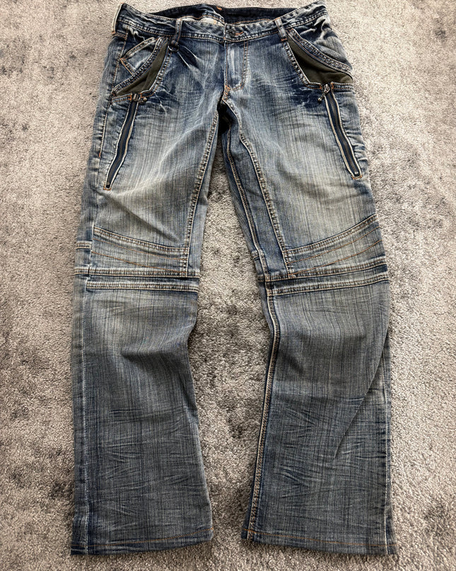 NICOLE CLUB "UTILITY ZIP" DENIM (S-M)