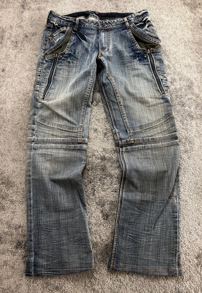 NICOLE CLUB "UTILITY ZIP" DENIM