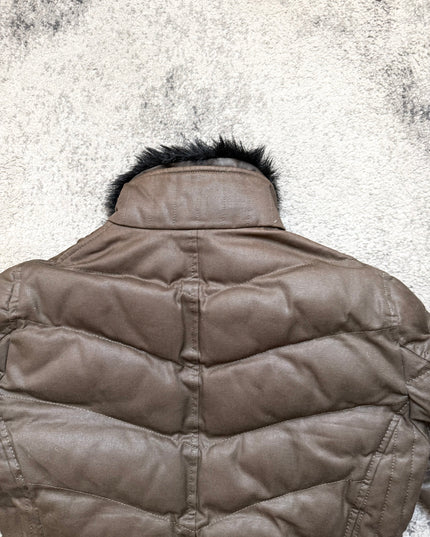 ABAHOUSE "BROWN SHADOWLINE" PUFFER