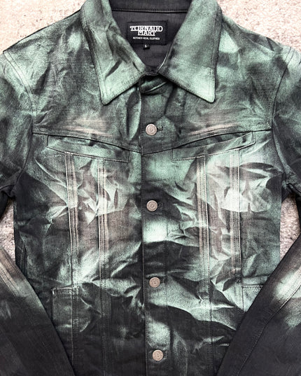 TORNADO MART "CRUSHED EMERALD" DENIM JACKET