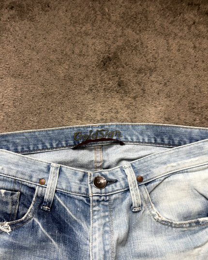 GOLD SIGN "WASHED" DENIM