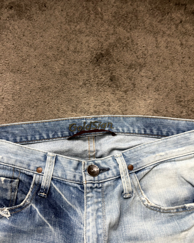 GOLD SIGN "WASHED" DENIM