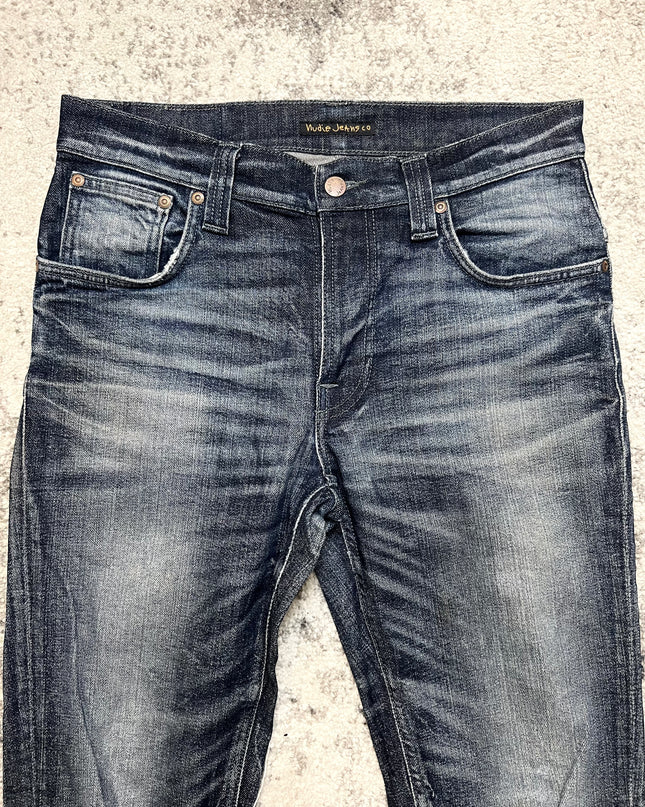 NUDIE JEANS "DEAD SOUL INDIGO" SLIM FIT DENIM