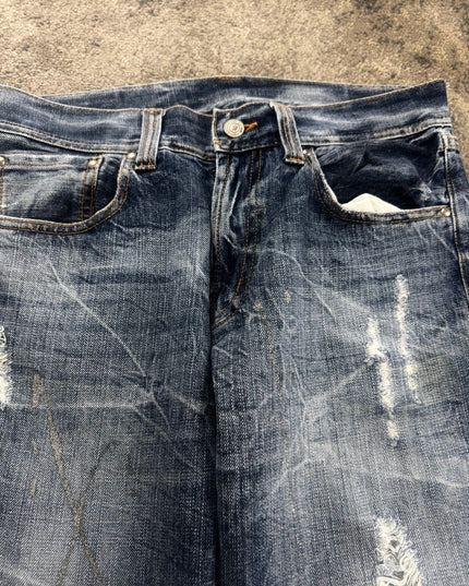 HEISEI "SCARRED INDIGO" DENIM (S)