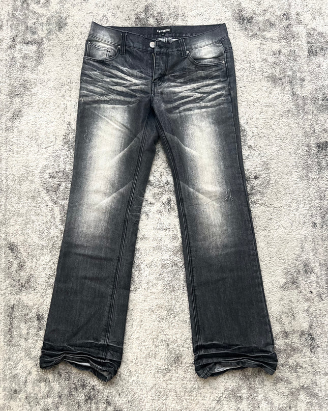 LOWBOX BLACK FLARE DENIM 