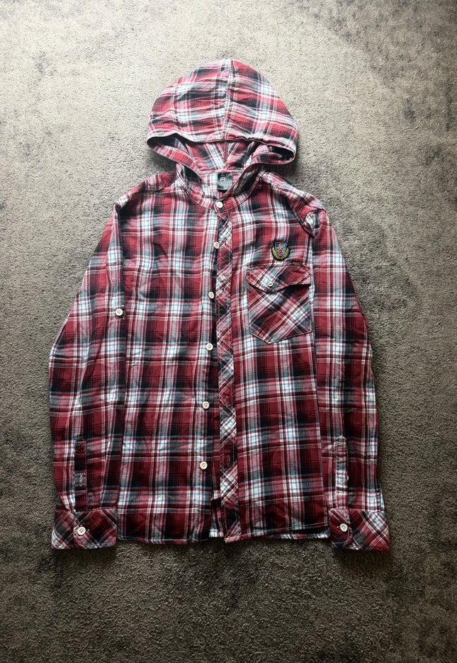 RUSS K "CRIMSON COLLEGE" FLANNEL (M)