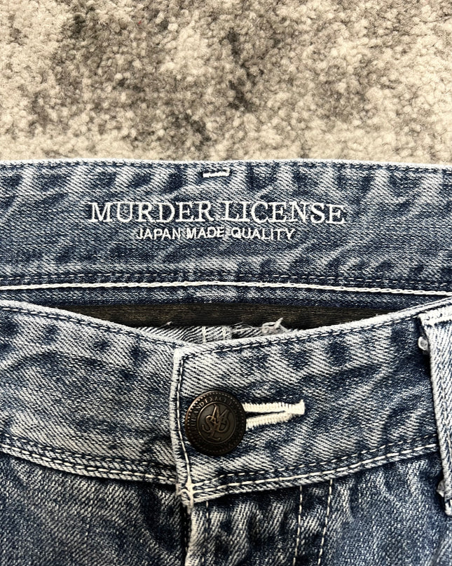 MURDER LICENSE "BLEACH PRISM STATIC" DENIM