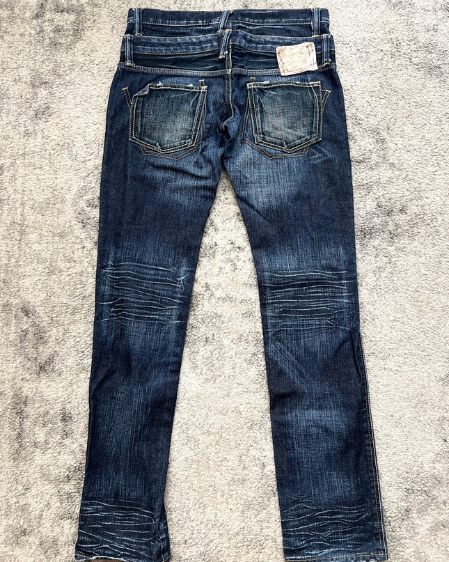 AVANTGAUGE "SYNTHETIC MEMORY" DOUBLE WAIST DENIM