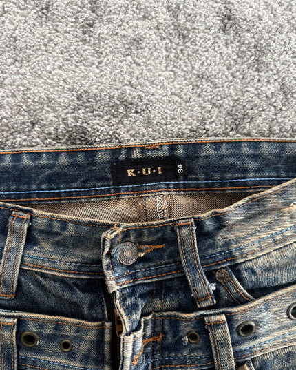 K.U.I "GROMMET SCAR" DENIM (M)