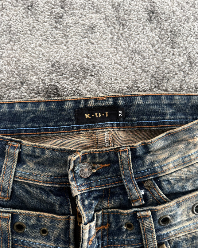 K.U.I "GROMMET SCAR" DENIM (M)