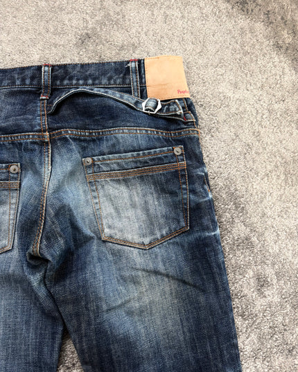 PURPLE EYEBROW "RUST WHISPER DISTRESSED" DENIM