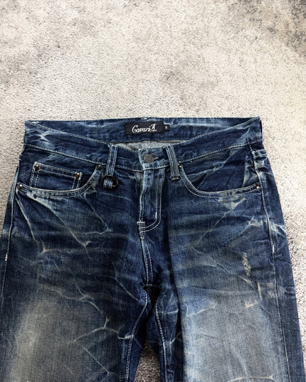 CAVARIA "WOUNDED INDIGO" DENIM (XS-S)