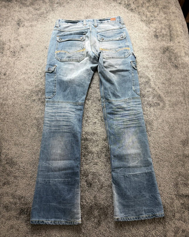 NICOLE CLUB "MULTI-POCKET CARGO" DENIM (S)