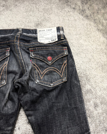 503 "BLACK FLARE" DENIM (S-M)