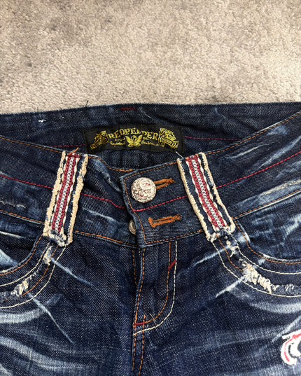 RED PEPPER "MIDNIGHT BLOOM" DENIM (S)