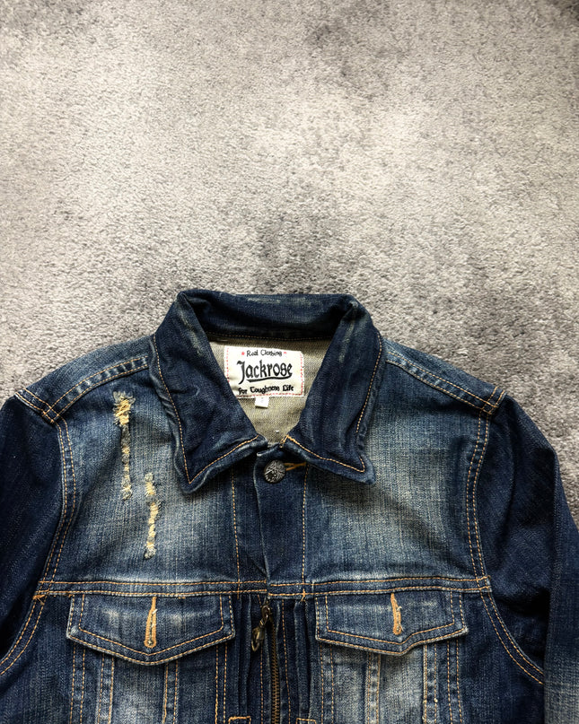 JACKROSE "DISTORTED FADE" DENIM JACKET