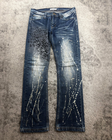 WILD PARTY "LEOPARD SPLASH" DENIM (M)