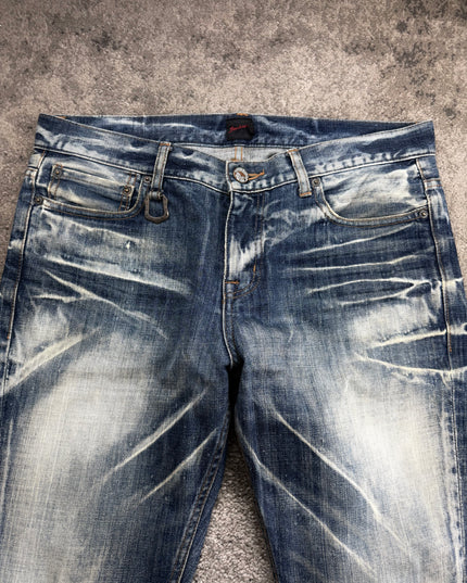 JACKROSE "BLEACHED FRACTURE" DENIM (L)