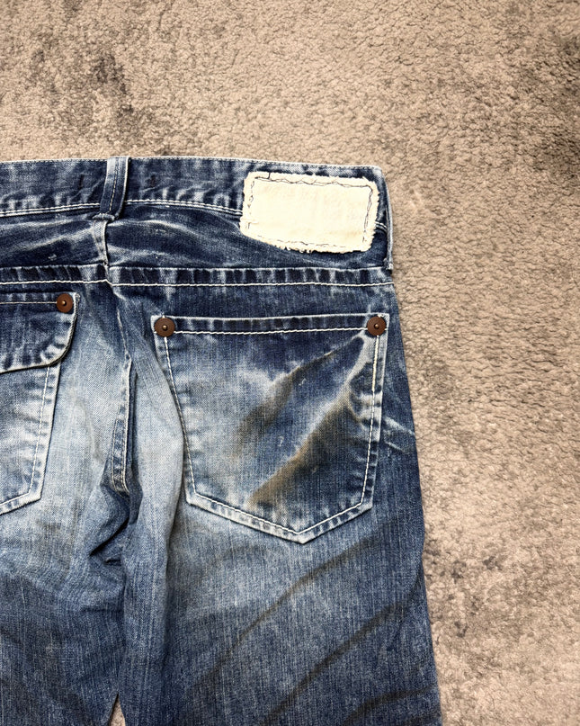 BLUE WAY "CRUSHED INDIGO" DENIM