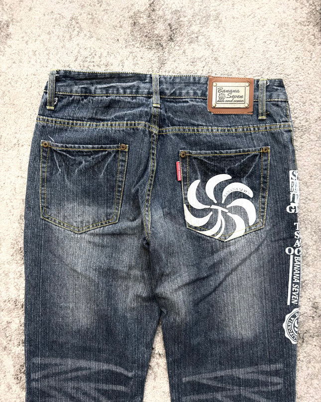 BANANA SEVEN "REBEL SCRIPT" DENIM