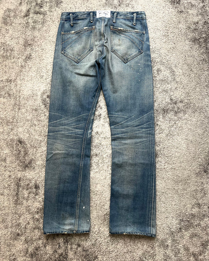 MR OLIVE "PAINTED GHOSTS" DENIM
