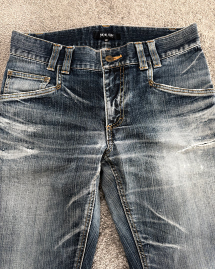 MICHEL KLEIN "GHOST FADE FLARE" DENIM