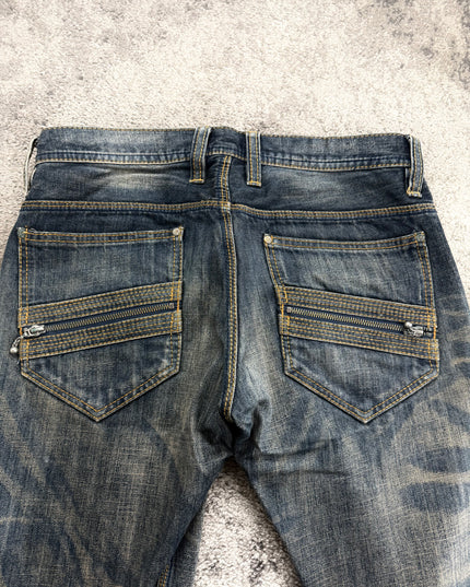 HIDEAWAYS "PHANTOM ZIP" DENIM (M)