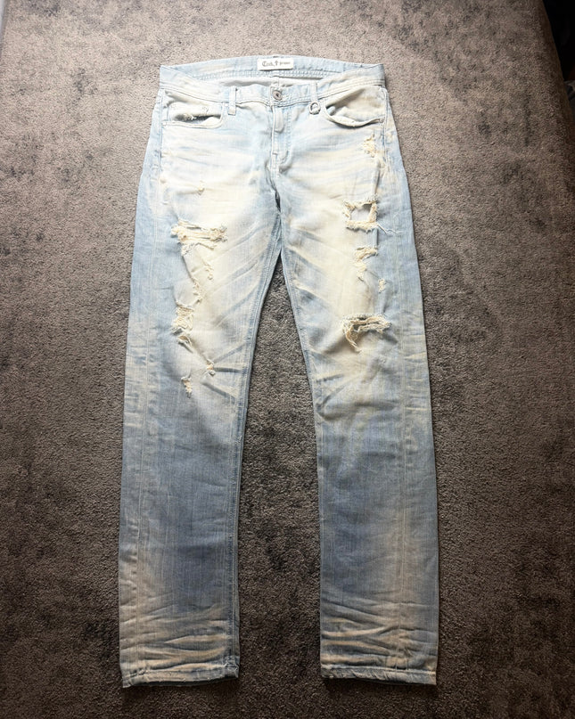 COOK JEANS "BLEACHED WOUNDS" DENIM (M)