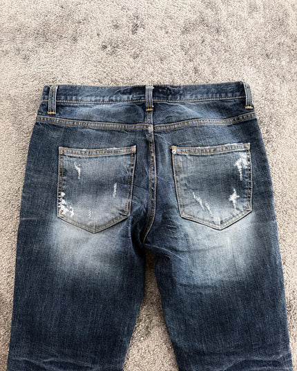 COOK JEANS "RIPPED SMOKE" DENIM (S-M)