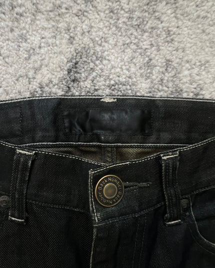 BACKNUMBER BLACK GREEN DENIM 