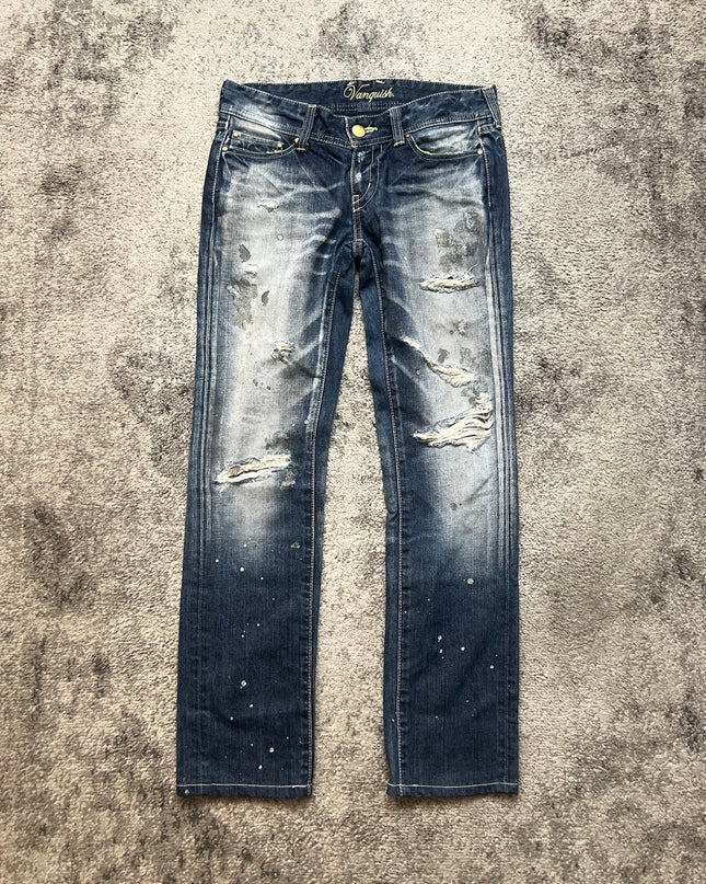 VANQUISH "DESTROYED INDIGO" DENIM