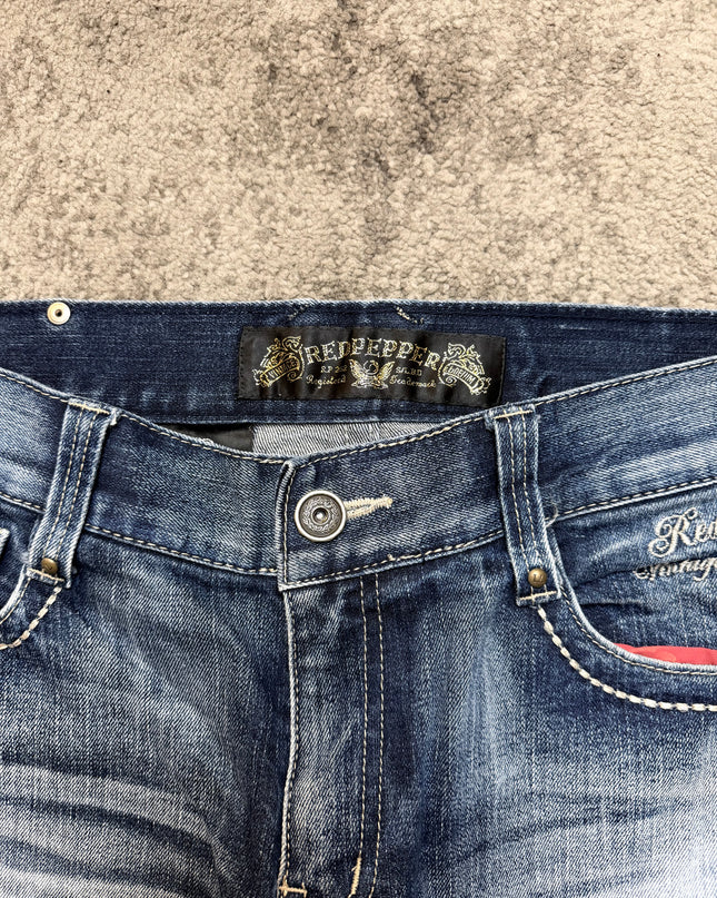 RED PEPPER "FADE BLOOM" DENIM